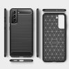 Samsung Galaxy S22 Plus Kuori Harjattu Hiilikuiturakenne Musta