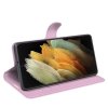 Samsung Galaxy S22 Ultra Kotelo Litchi Vaaleanpunainen