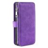Samsung Galaxy S22 Ultra Kotelo Mobiili lompakko Irrotettava Kuori Violetti