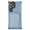 Samsung Galaxy S22 Ultra Kuori Irrotettava Korttipidike Sininen