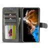 Samsung Galaxy S23 Kotelo Korttitaskulla Telinetoiminto Harmaa