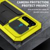 Samsung Galaxy S23 Kuori Metalli iskunkestävä Kameran suojaus Keltainen