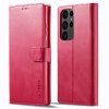 Samsung Galaxy S23 Ultra Kotelo Korttitaskulla Telinetoiminto Vaaleanpunainen