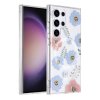 Samsung Galaxy S23 Ultra Kuori Kukkakuvio MagSafe Punainen Sininen