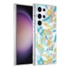 Samsung Galaxy S23 Ultra Kuori Kukkakuvio MagSafe Turkoosi