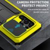 Samsung Galaxy S24 Ultra Kuori Metalli iskunkestävä Kameran suojaus Keltainen