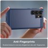 Samsung Galaxy S25 Ultra Kuori Harjattu Hiilikuiturakenne Sininen