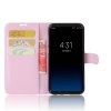 Samsung Galaxy S8 Plus Kotelo PU-nahka Litchi Vaaleanpunainen