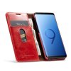 Samsung Galaxy S9 Kotelo Vahattu PU-nahka Punainen