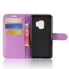 Samsung Galaxy S9 Kotelo PU-nahka Litch Violetti