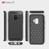 Samsung Galaxy S9 Kuori Harjattu ja Hiilikuitu Design Musta