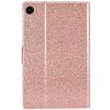 Samsung Galaxy Tab A8 10.5 X200 X205 Kotelo Glitter Ruusukulta