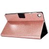 Samsung Galaxy Tab A8 10.5 X200 X205 Kotelo Glitter Ruusukulta