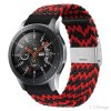 Samsung Galaxy Watch 20mm Armband Nylon Svart Röd