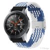 Samsung Galaxy Watch 20mm Armband Nylon Vit Blå