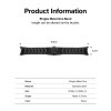 Samsung Galaxy Watch 4/5 40mm Ranneke Metal One Band Musta