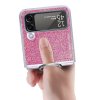 Samsung Galaxy Z Flip 4 Kuori Glitter Vaaleanpunainen