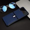 Samsung Galaxy Z Flip 4 Kuori ja Kaksi Korttitaskua Sininen