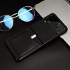 Samsung Galaxy Z Flip 4 Kuori ja Kaksi Korttitaskua Musta