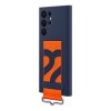 Original Galaxy S22 Ultra Kuori Silicone Cover with Strap Navy