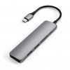 Slim USB-C moniportti adapteri V2 kanssa HDMI. USB 3.0 porttia että kortinlukija Space Gray