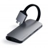 USB-C Multikanssaia adapteri Dual 4K HDMI Gigabit Ethernet Space Gray