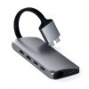 USB-C Multikanssaia adapteri Dual 4K HDMI Gigabit Ethernet Hopea