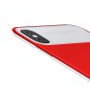 Slim Lotus Case till iPhone X/Xs MobilSuojakuori TPU-materiaali-materiaali Punainen