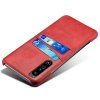 Sony Xperia 1 IV Kuori Kaksi Korttitaskua Punainen