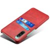 Sony Xperia 10 IV Kuori Kaksi Korttitaskua Punainen