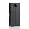Sony Xperia 10 Plus Kotelo Litchi PU-nahka Musta