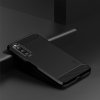 Sony Xperia 10 V Kuori Harjattu Hiilikuiturakenne Musta