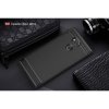 Sony Xperia XA2 Ultra Suojakuori TPU-materiaali-materiaali Borstad och Hiilikuitu Design Musta