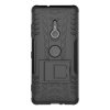 Sony Xperia XZ3 Kuori RengasKuvio Telineellä Musta