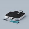 Mac Mini M4 -teline & Hub SSD-kotelolla, hopea
