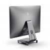 USB-C Alumiini Monitor Stand varten iMac. USB 3.0 porttia. kortinlukija ja 3.5mm-pistorasiat Space Gray