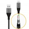 Ultra USB-A että USB-C kaapeli 3A/480Mbps 3 metri Space Grey