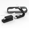 High Six All-in-One Backup Cable Musta