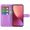 Xiaomi 12 Pro Kotelo Litchi Violetti