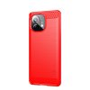 Xiaomi Mi 11 Kuori Harjattu Hiilikuiturakenne Punainen