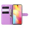 Xiaomi Mi Note 10 Lite Kotelo Litchi Violetti