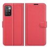 Xiaomi Redmi 10 Kotelo Litchi Punainen