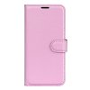 Xiaomi Redmi 10C Kotelo Litchi Vaaleanpunainen