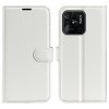 Xiaomi Redmi 10C Kotelo Litchi Valkoinen