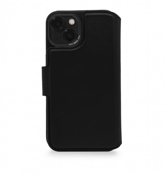 iPhone 14 Plus Kotelo Leather Detachable Wallet Musta