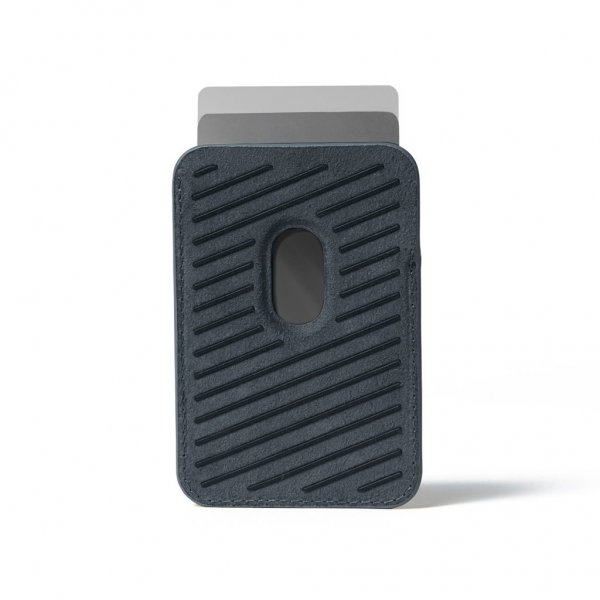 MagSafe Korttipidike Full Leather Magnetic Wallet Basalt