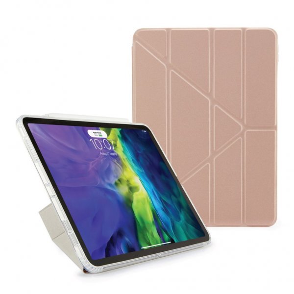 iPad Air 10.9 2020/2022 Kotelo Metallic Origami Ruusukulta