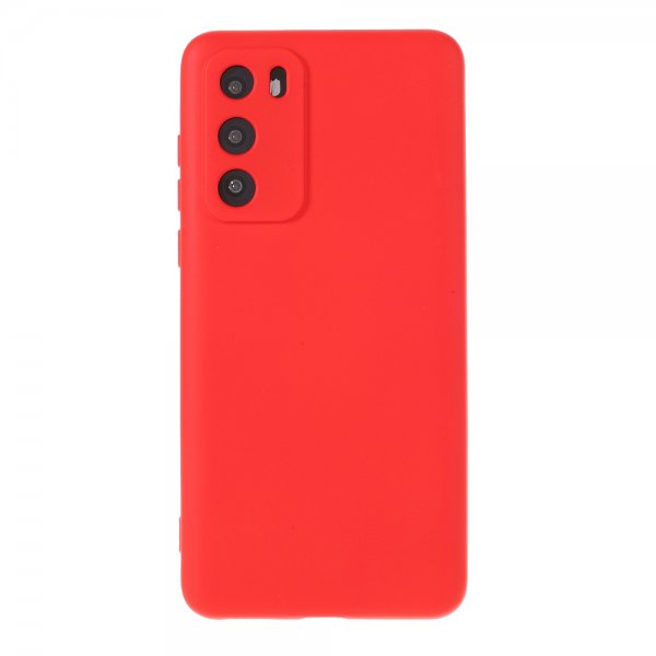 Huawei P40 Suojakuori Silikonii Punainen