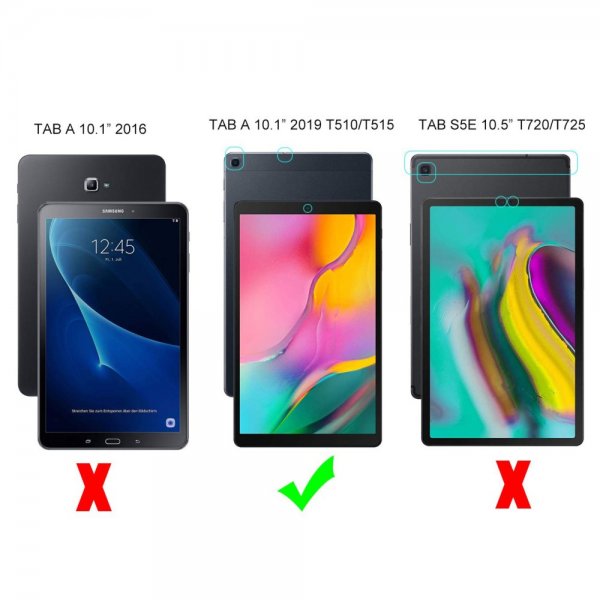 Samsung Galaxy Tab A 10.1 2019 T510 T515 Kuori Pehmeää Muovia Läpinäkyvä