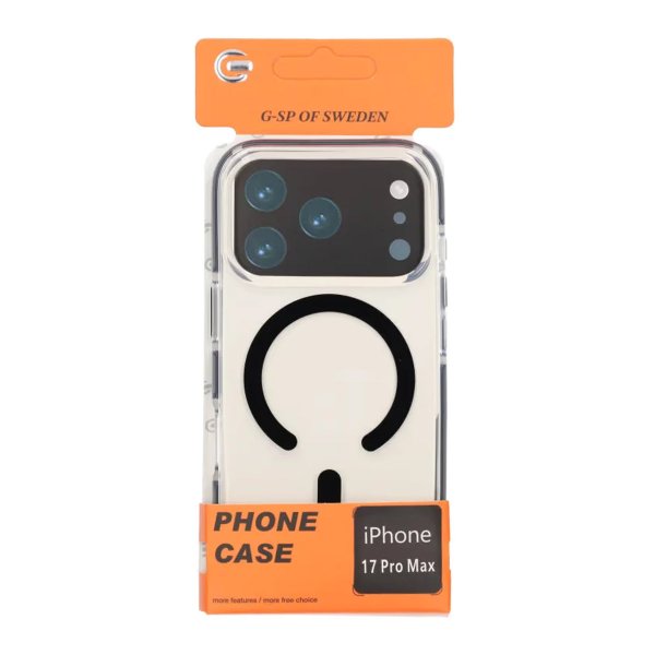 iPhone 17 Pro Max Kuori Vahvistetut kulmat Musta